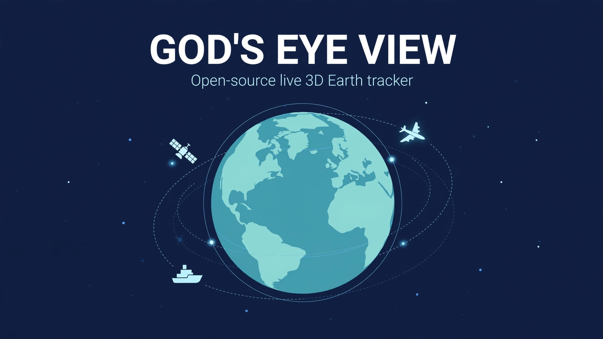 God's Eye View – Open-Source Live 3D Earth Tracker Hero Image