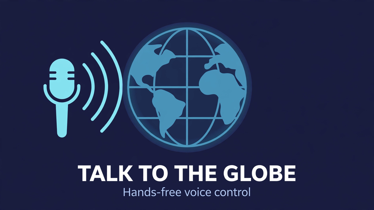 Voice Control in God's Eye View: Talk to the Globe